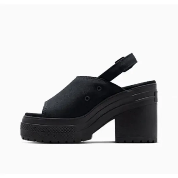 Converse Chuck 70 De Luxe Sandal Heel Black - A12567C Size 7.5 - Picture 5 of 9